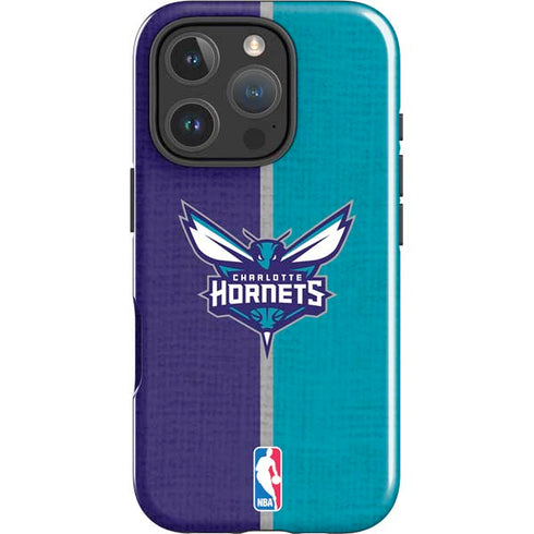 NBA Charlotte Hornets Canvas iPhone 16 Pro Impact Case